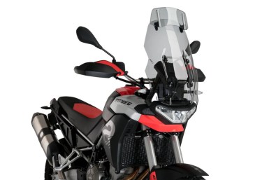 Puig Touring Screen With Visor - LIGHT TINT - Aprilia Tuareg 660