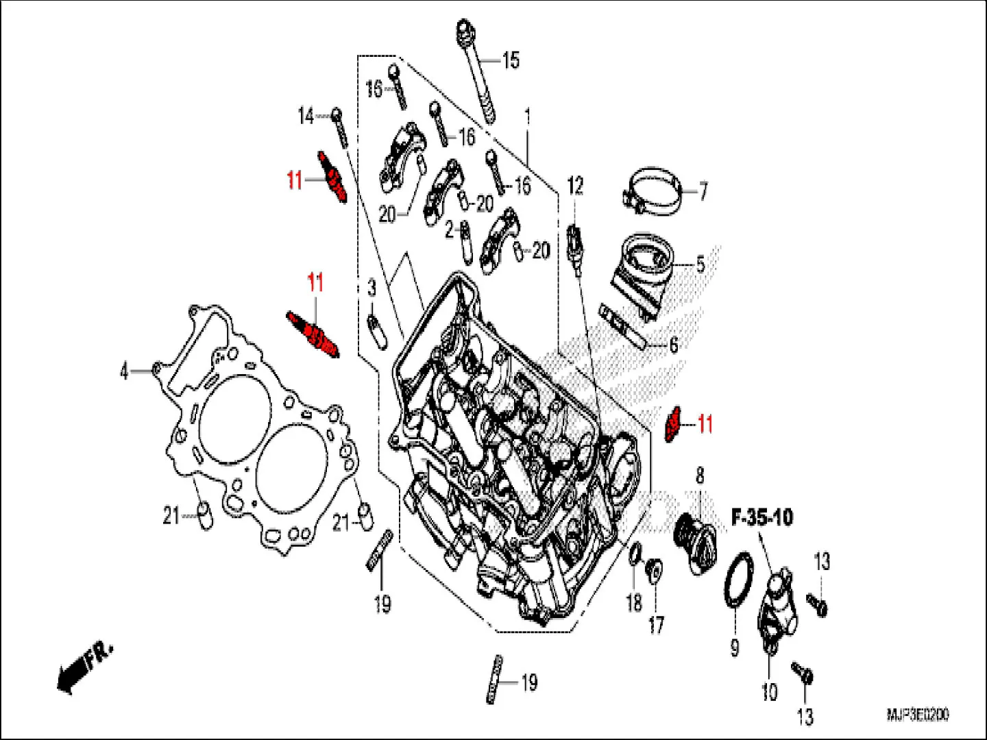 NGK Laser Iridium Spark Plug - CRF1000/CRF1100 - Image 2