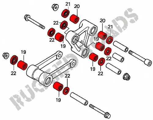 Bearing Kit - Monoshock Linkage Full Kit For XRV750 Africa Twin - Image 3