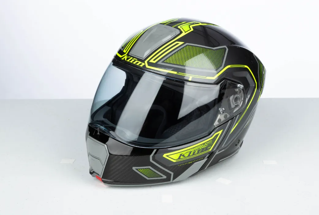 KLIM GT1 Expedition Helmet ECE - ENCRYPTED GLOSS  ASPHALT HI-VIZ