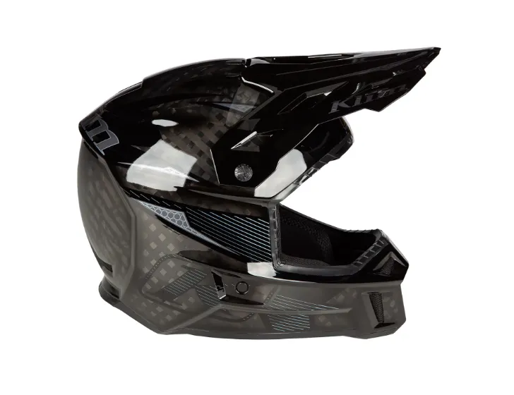 KLIM F3 Carbon Pro Off-Road Helmet ECE - STRIKER CARBON GLOSS BLACK - Image 4