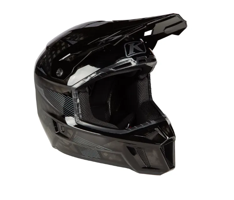 KLIM F3 Carbon Pro Off-Road Helmet ECE - STRIKER CARBON GLOSS BLACK - Image 7