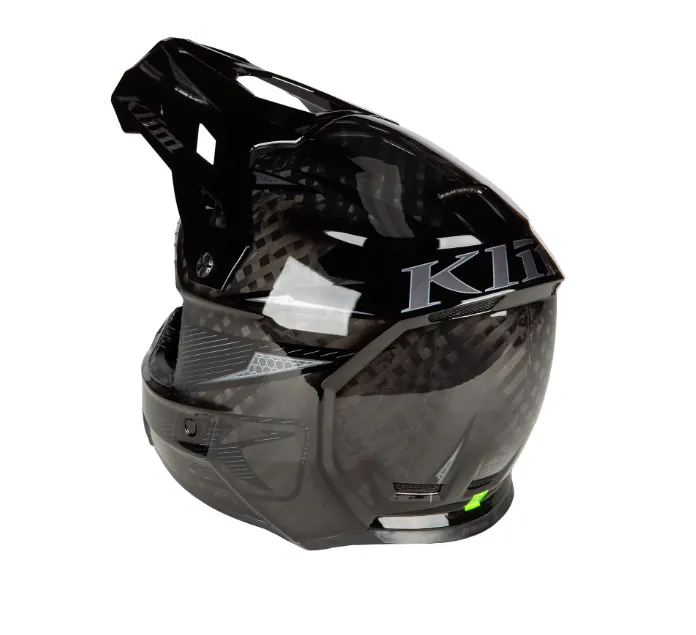 KLIM F3 Carbon Pro Off-Road Helmet ECE - STRIKER CARBON GLOSS BLACK - Image 8