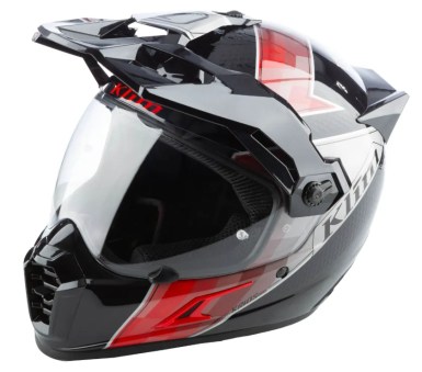 KLIM Krios PRO Helmet ECE - Spectrum Black - Fiery Red LIMITED EDITION