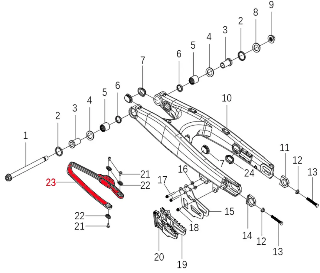 OEM KOVE Chain Slider - KOVE 450 Rally - Image 3