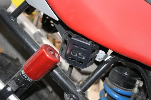 Rear Brake Reservoir Guard – GS Logo – Black