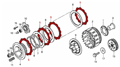 Clutch - EBC Complete Friction Plate Set - XRV750 Africa Twin - Image 3