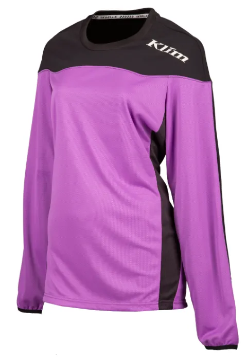 KLIM Women's Rebelle Jersey - DEWBERRY BLACK