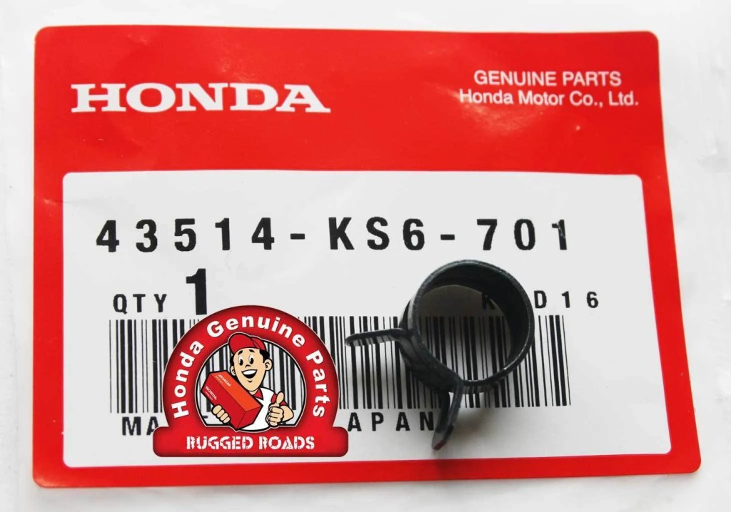 OEM Honda Rear Brake Master Cylinder Hose Clamp, Upper - RD07/07A (1993 - 03)
