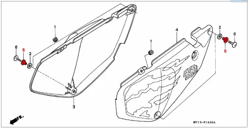 OEM Honda Rear Panel Collar RD07/07A (1993-03) - Image 2