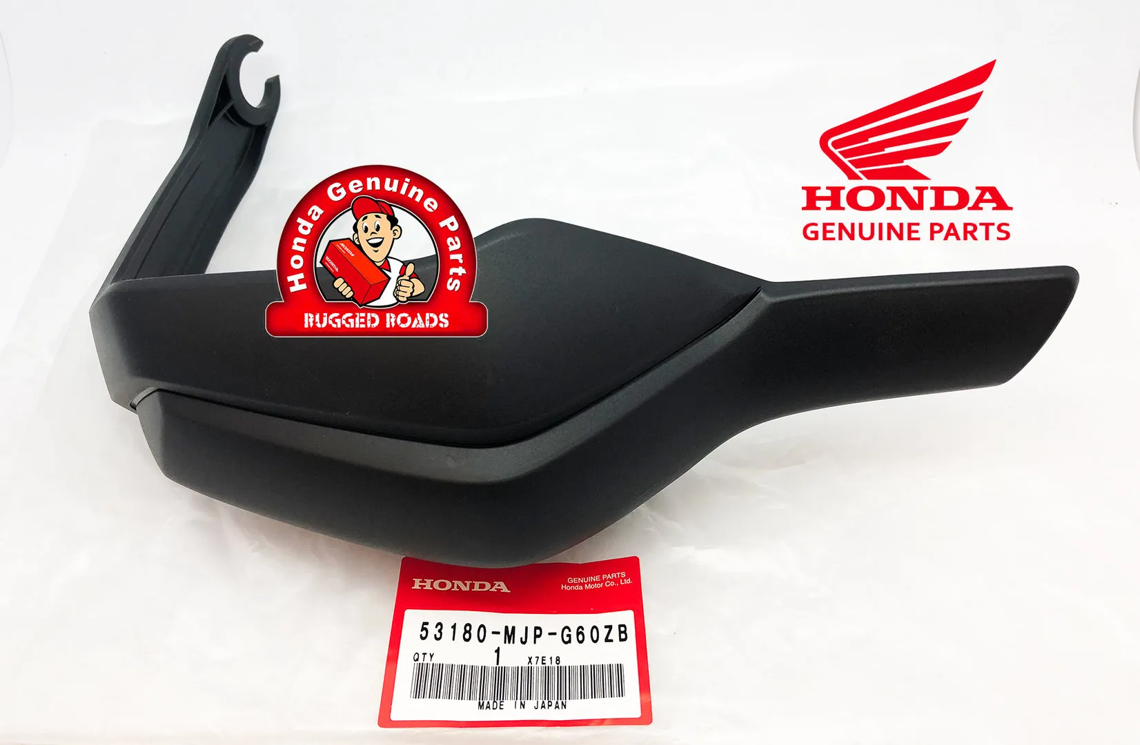 OEM Honda RIGHT Hand Guard BLACK - CRF1000 And Adventure Sport (2016-19)