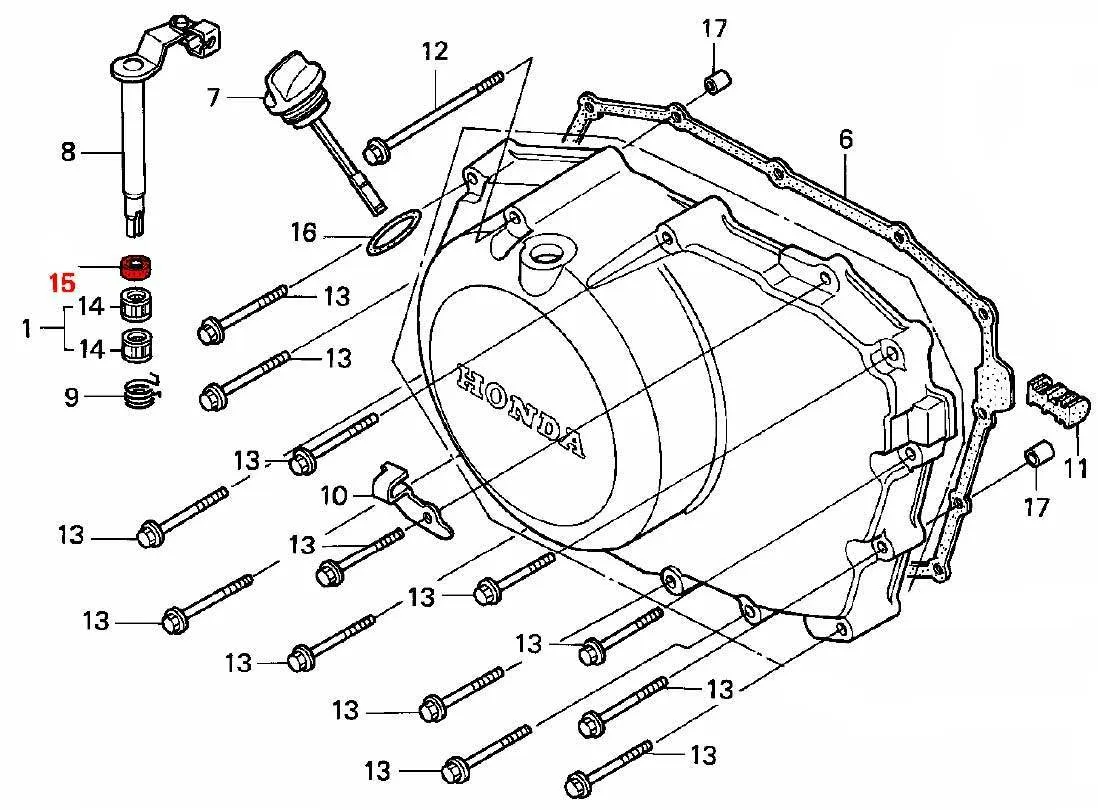 OEM Honda Oil Seal, Clutch Rod 12X18x5 (Arai) - RD03/04/07/07A (1988 - 03) - Image 2
