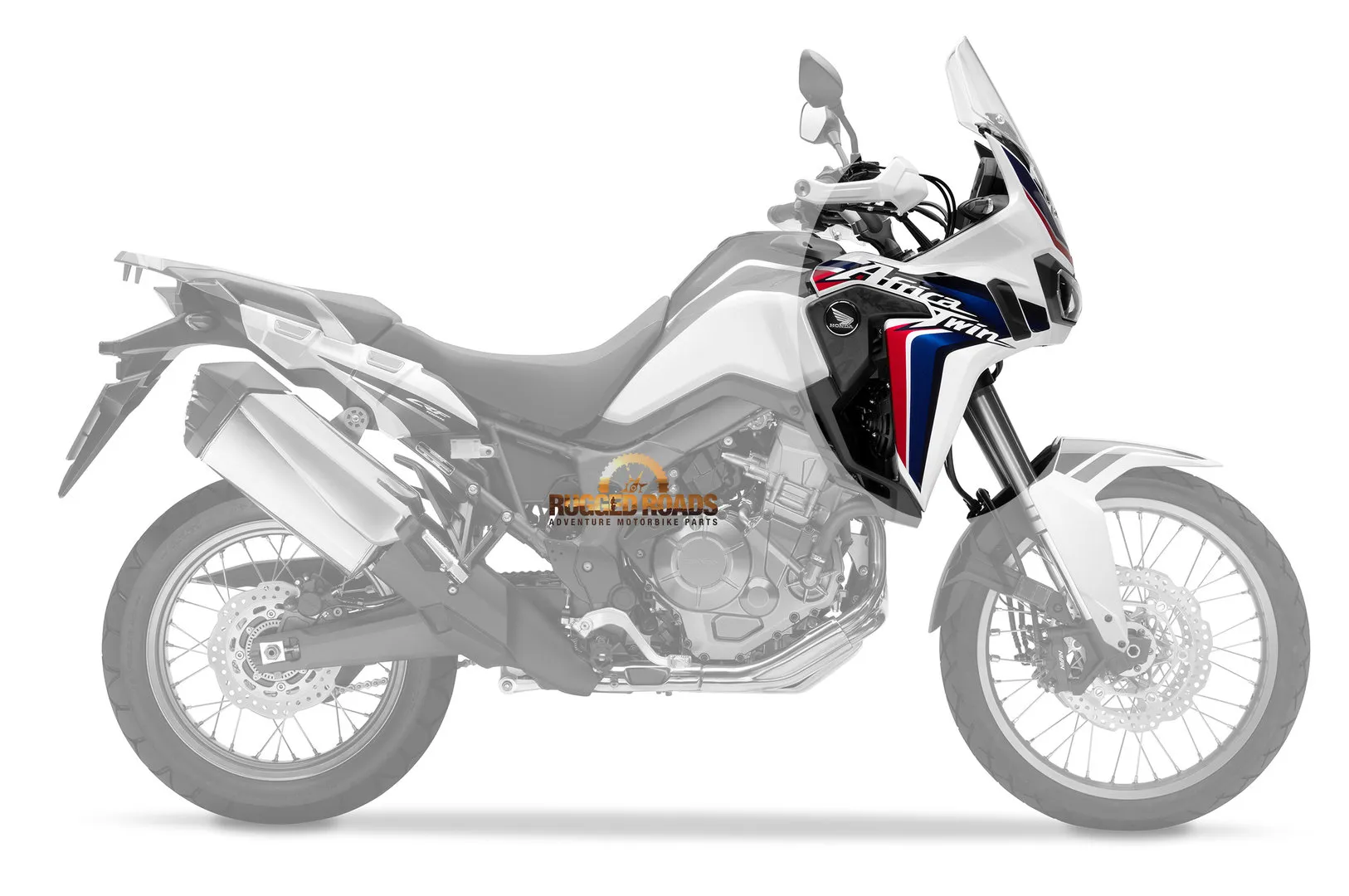 OEM Honda Cowl Set R. Middle - Tricolour - CRF1000 (2016-2019)