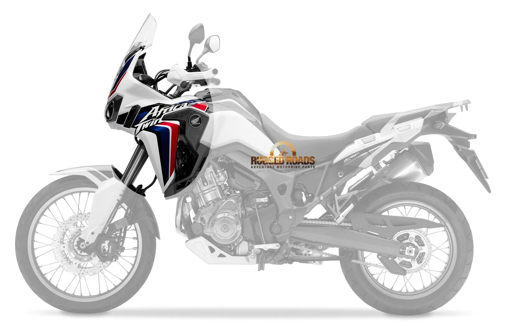 OEM Honda Cowl Set L. Middle - Tricolour - CRF1000 (2016-2019)