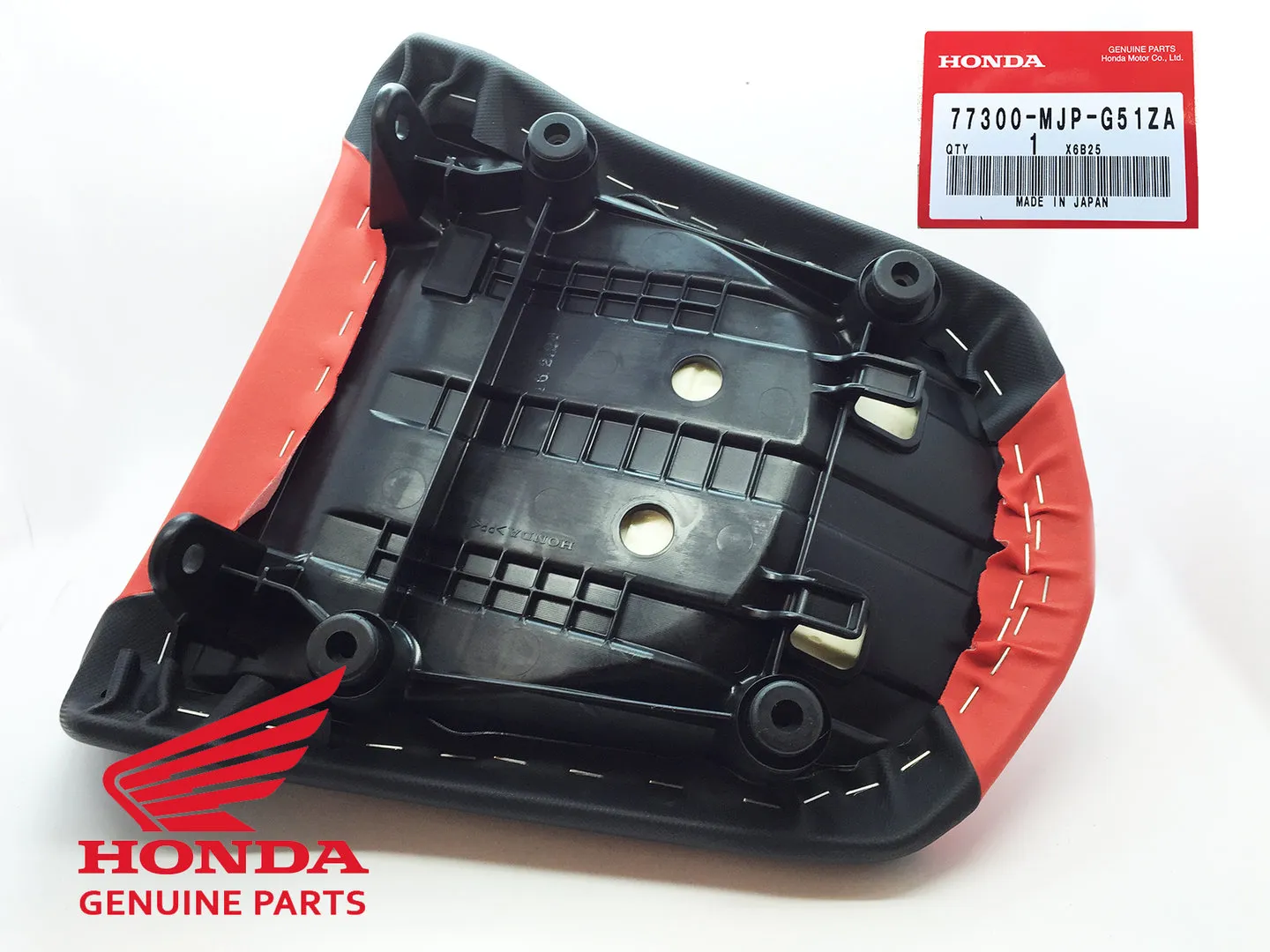OEM Honda Pillion Seat - CRF Rally Red (R148 Red) - CRF1000 (2016>) - Image 2