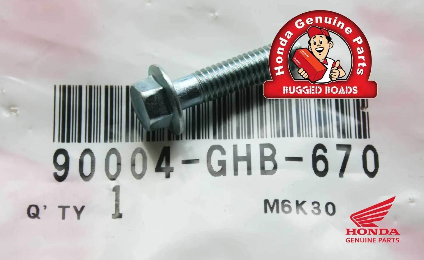OEM Honda Bolt, Flange M6 X 25 - RD04/07/07A (1990 - 03)