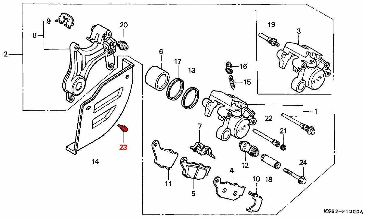 OEM Honda Special Screw 6X10 - RD03 (1988 - 89) - Image 2