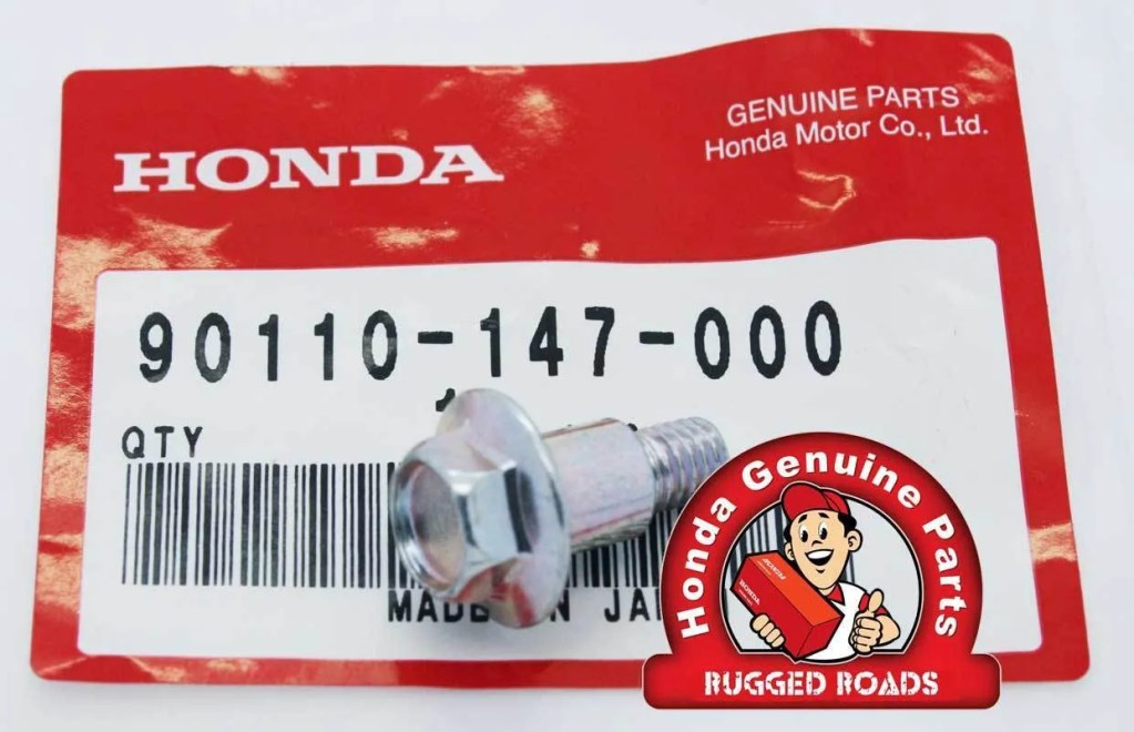 OEM Honda Flange Bolt 6MM Rear Fender - RD07/07A (1993 - 03)