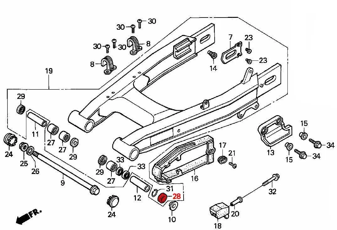 OEM Honda Swingarm Oil Seal 22X32X5 - RD04/07/07A (1990 - 2003) - Image 2