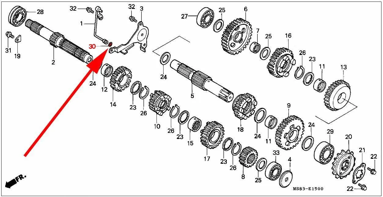 OEM Honda O-Ring 5.6X1.9 - RD03/04/07/07A (1988 - 03) - Image 2