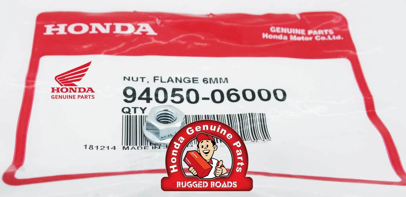 OEM Honda Skid Plate Flange Nut 6Mm - RD04/07/07A (1990 - 03)