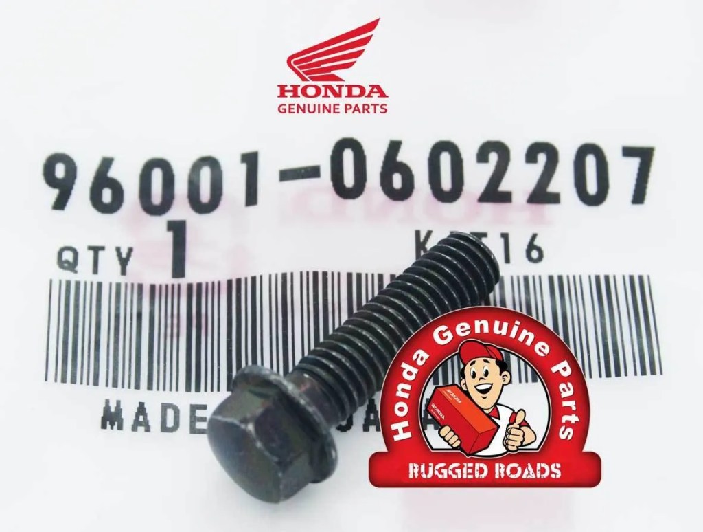 OEM Honda Flange Bolt 6X22 Front Brake Reservoir - RD03/04/07/07A (1988 - 03)