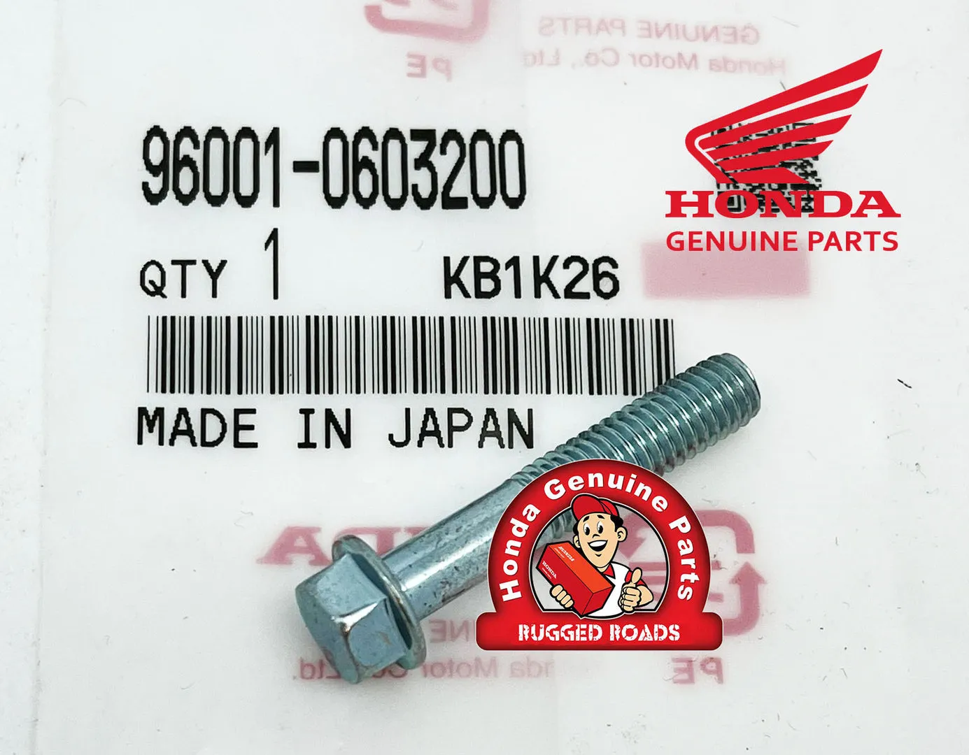 OEM Honda Flange Bolt 6X32 - Rear Carrier XRV750 RD07/07A