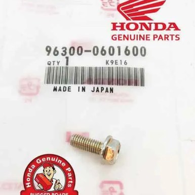 OEM Honda Flange Bolt 6X16 Rear Brake M/Cylinder - RD07/07A (1993 - 03)