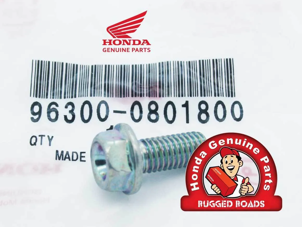 OEM Honda Flange Bolt 8X18 Engine Hanger - RD07/07A (1993 - 03)