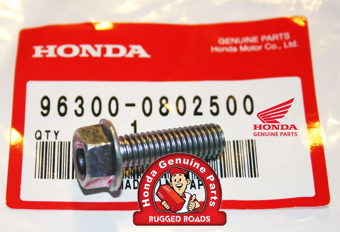 OEM Honda Flange Bolt 8X25 Bashplate - RD03/04/07/07A (1988 - 03)
