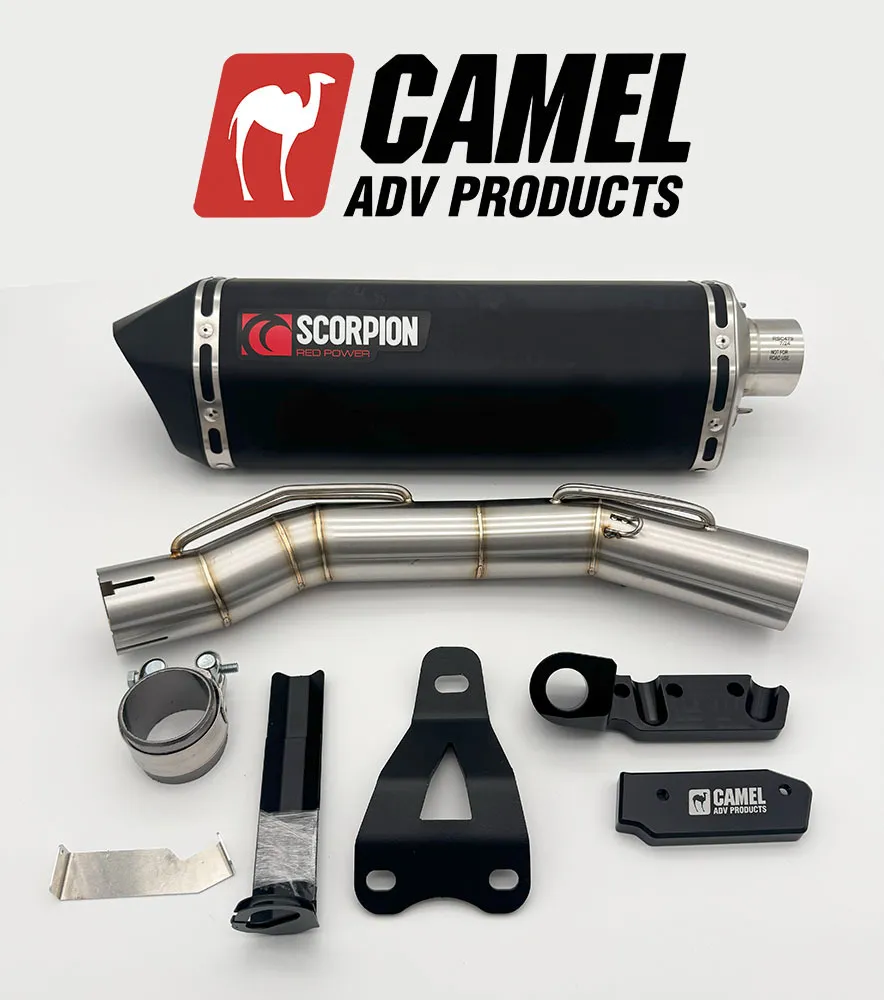 CamelADV High Mount RALLY Exhaust Kit SCORPION - Tenere 700 - 2019-2024