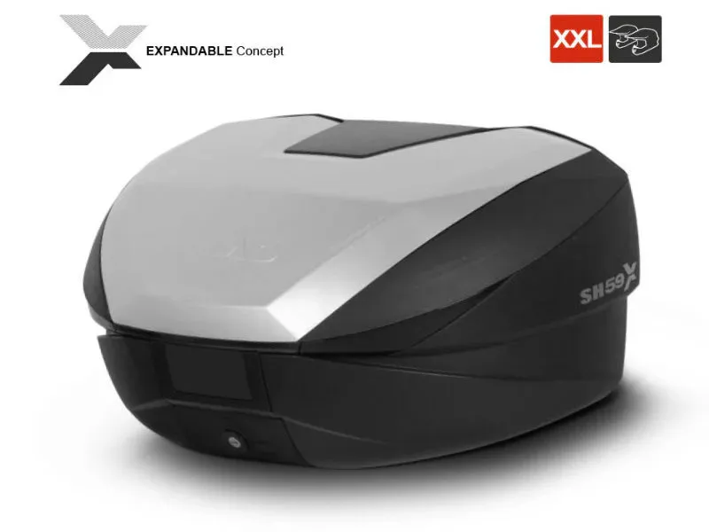 SHAD SH59X Top Box Aluminium - Full Kit - BMW R1300GS - Image 11