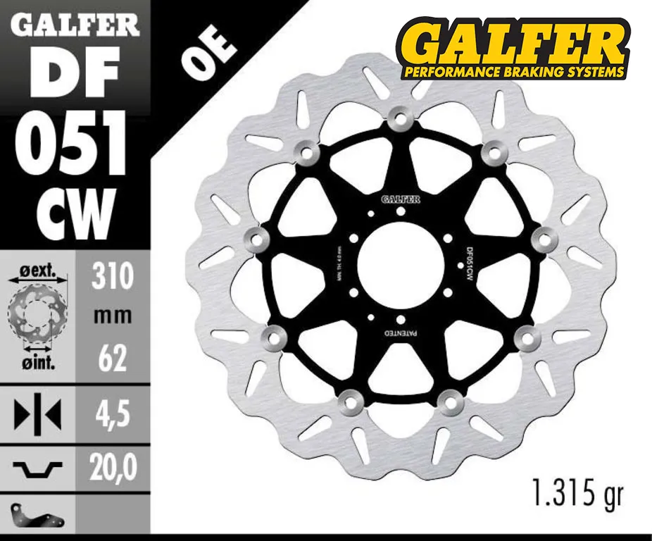 Galfer Front Brake Disc – CRF1000 (All Models)