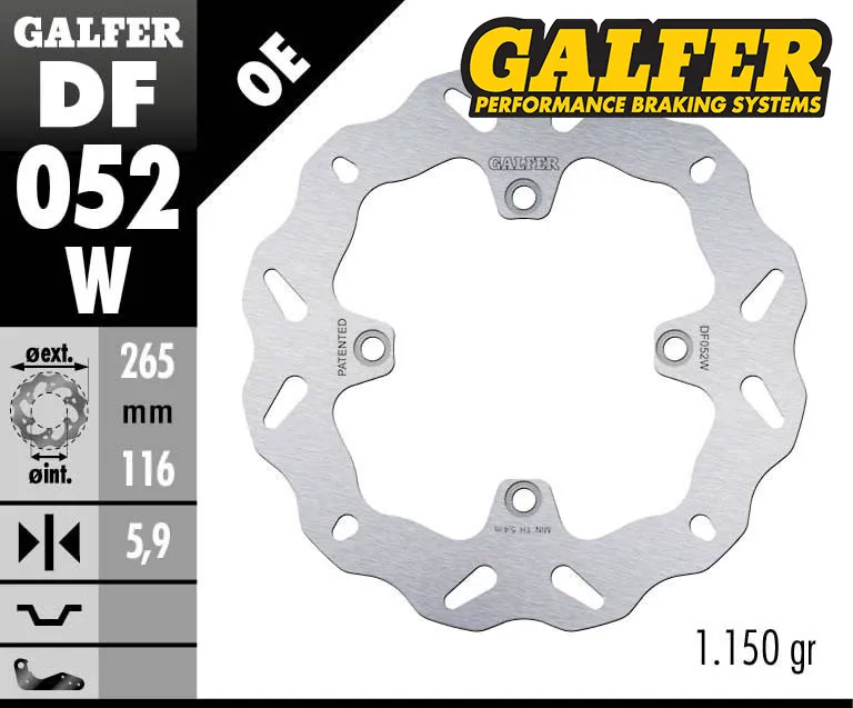 Galfer Rear Brake Disc – CRF1000 (All Models)