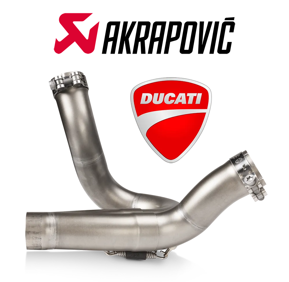 Akrapovic Stainless De-Cat Link Pipe - Ducati DesertX