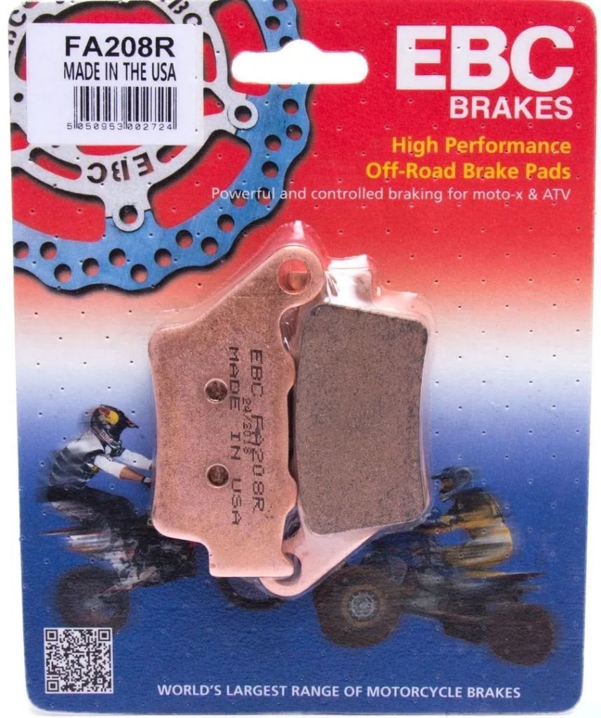EBC FA208R Heavy Duty Sintered REAR Pads - Tenere 700 (2019>)