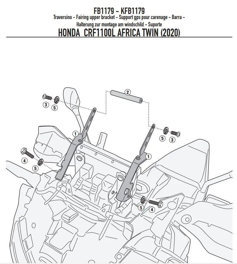 Satnav / Smartphone Mount For CRF1100 Africa Twin - Image 2