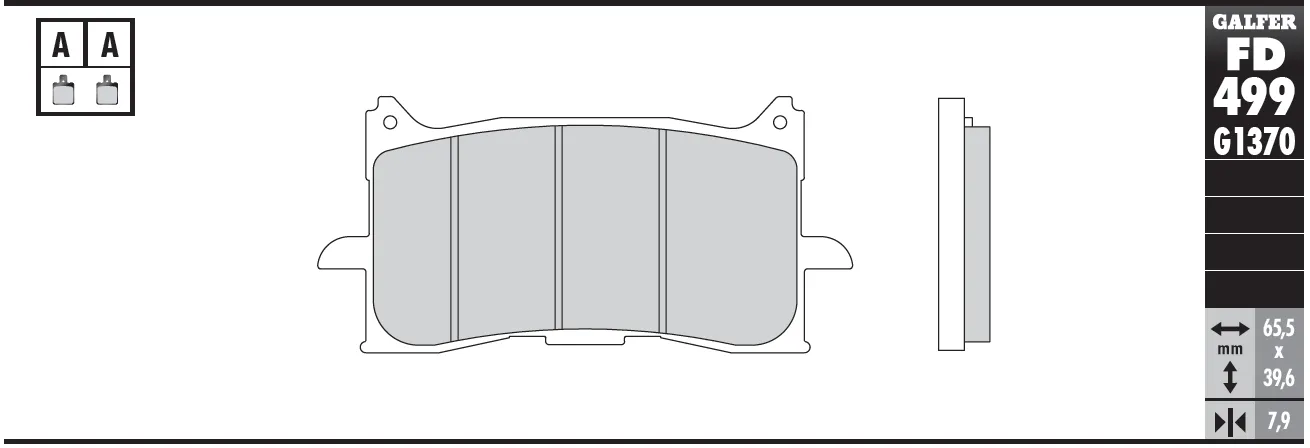 Galfer Sintered Front Brake Pads - CRF1000/CRF1100