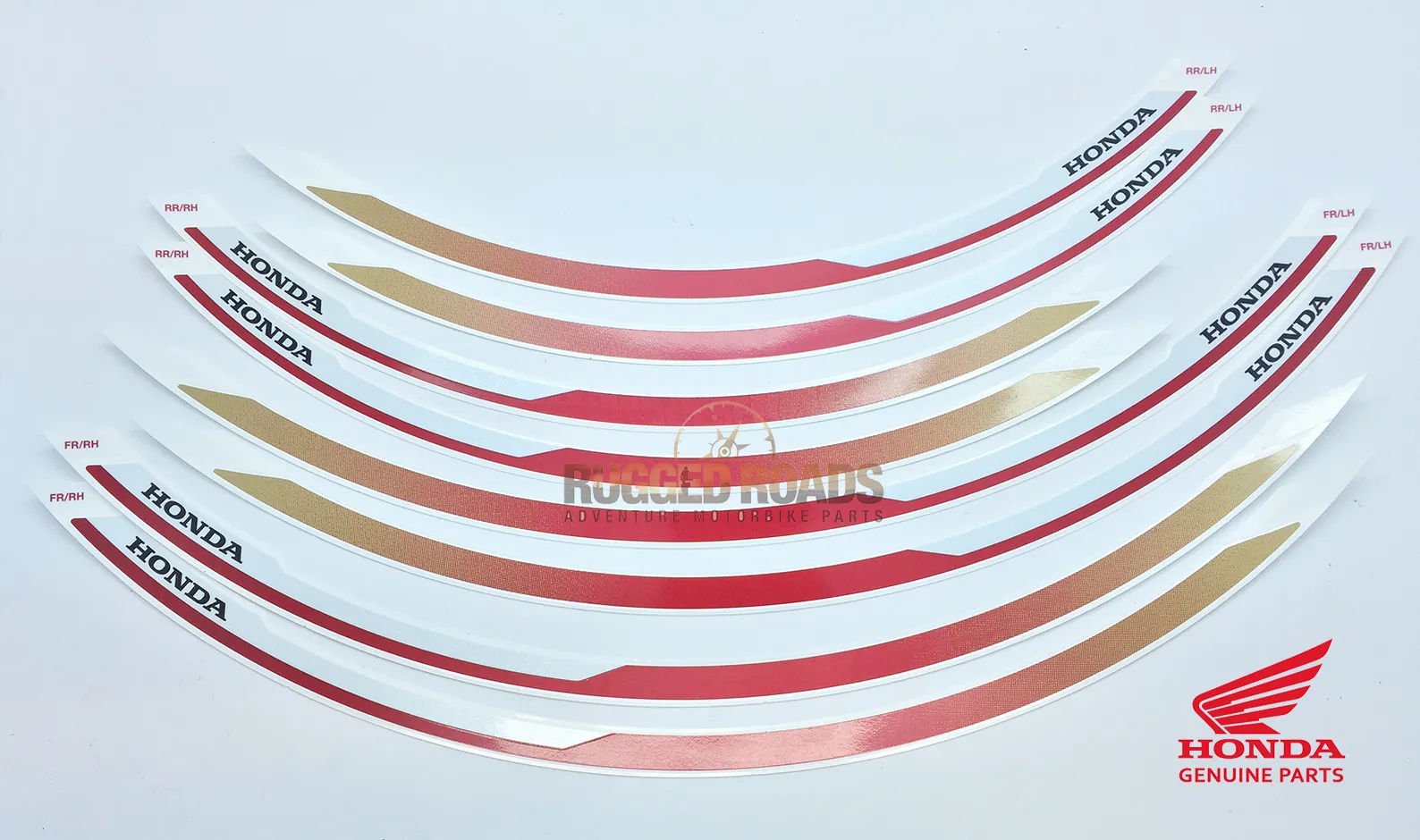 OEM Honda Wheel Stripe Set Tri-Colour (R305C) - CRF1000 (2016 Onwards)