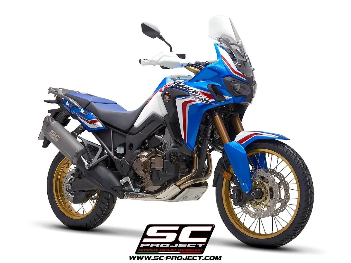 SC Projects - Adventure Silencer - Titanium Matt Grey - CRF1000 (All Models) - Image 3