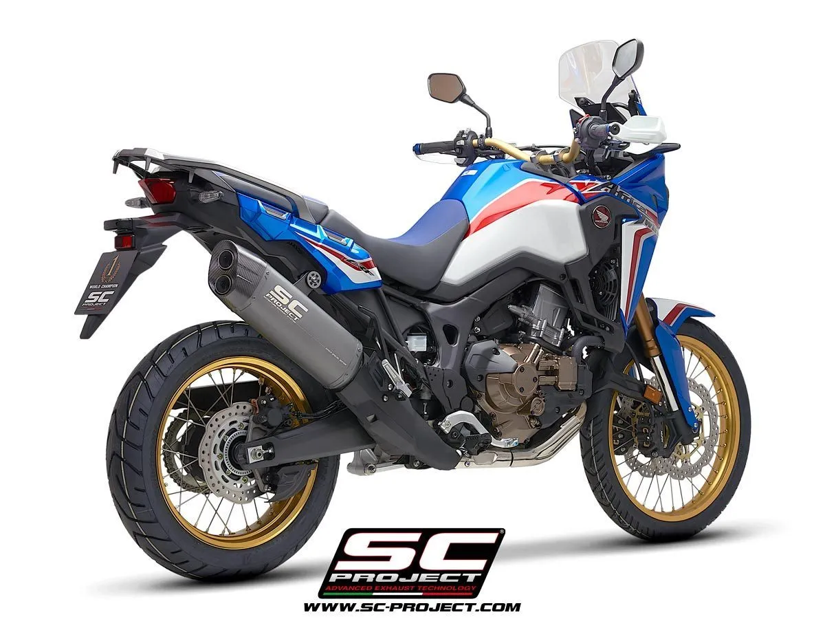 SC Projects - Adventure Silencer - Titanium Matt Grey - CRF1000 (All Models) - Image 4