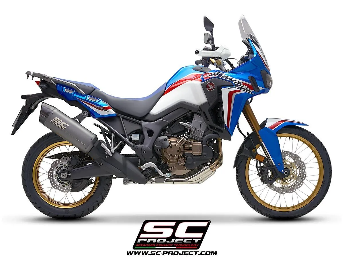 SC Projects - Adventure Silencer - Titanium Matt Grey - CRF1000 (All Models) - Image 5