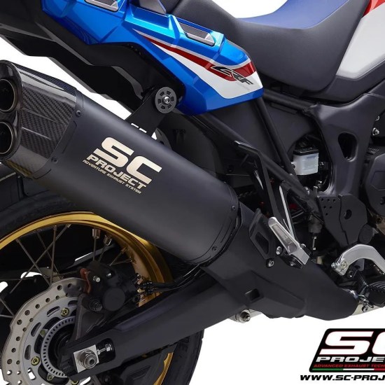 SC Projects - Adventure Silencer - BLACK Titanium - CRF1000 (All Models)
