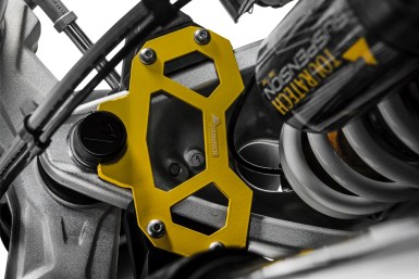 Hard Part Steering Stop For The BMW R1250GS/ R1200GS (LC), Yellow