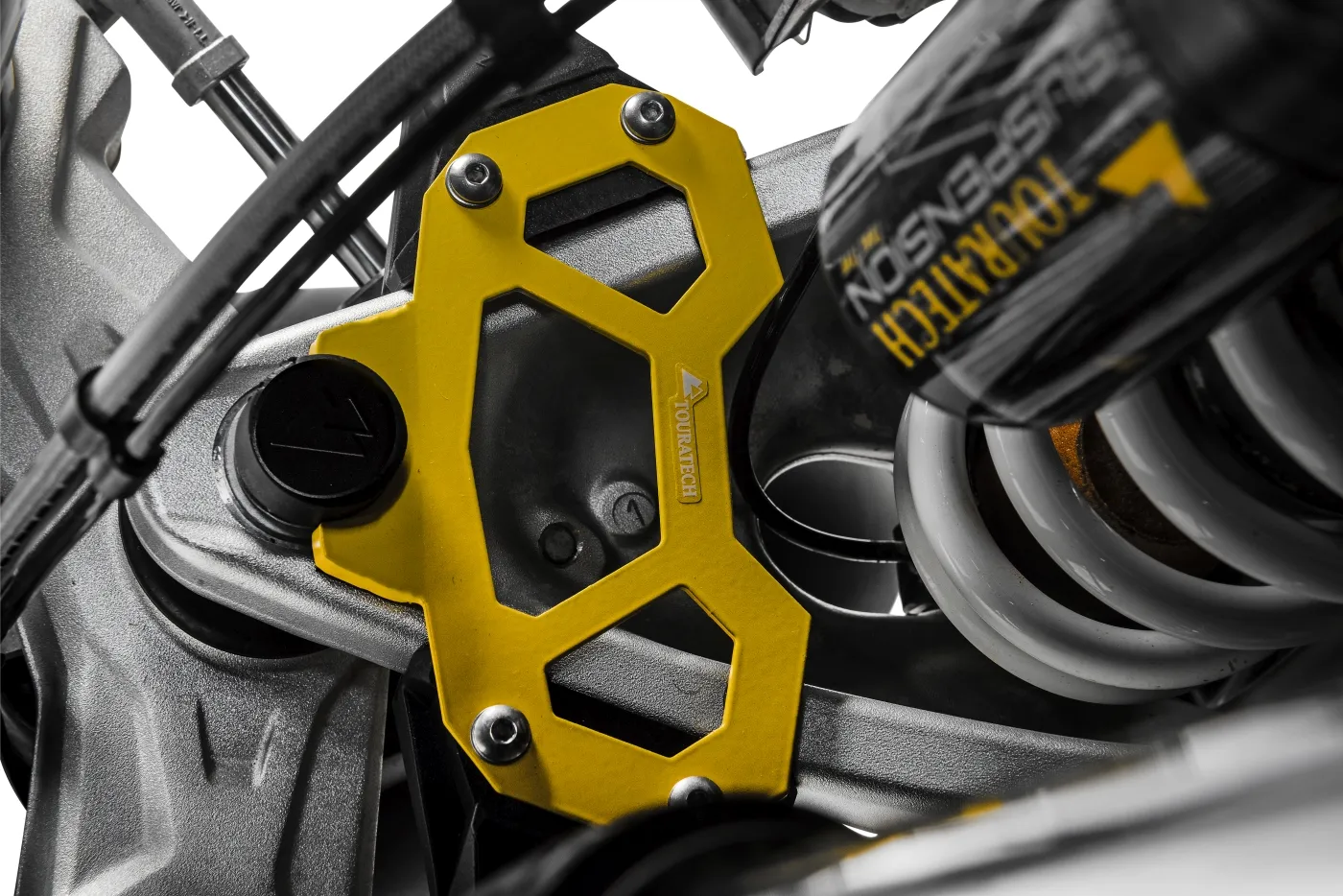 Hard Part Steering Stop For The BMW R1250GS/ R1200GS (LC), Yellow