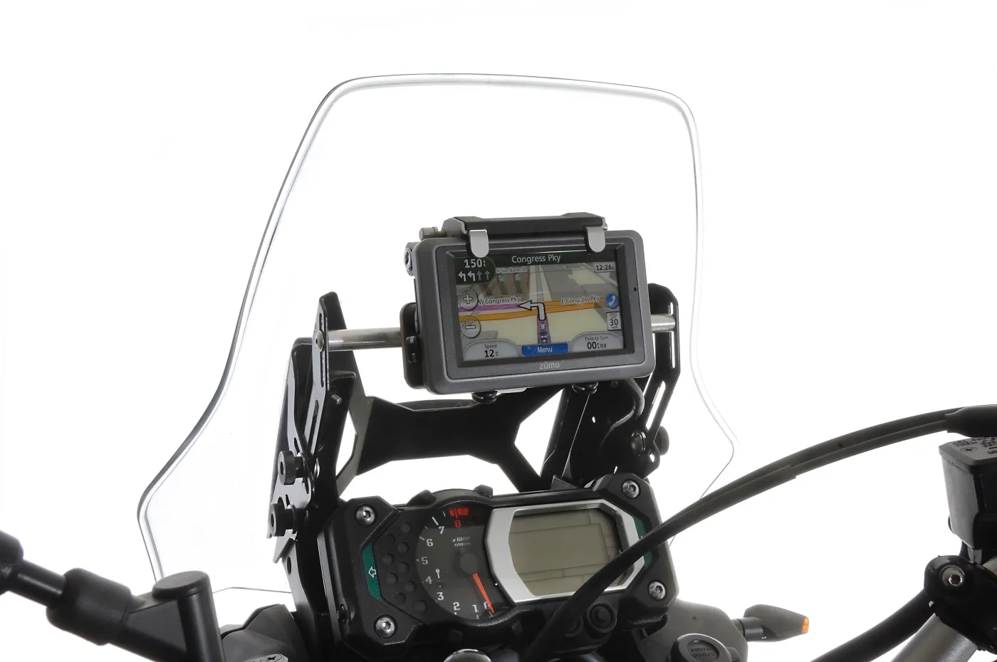 Windscreen Adjuster With GPS Mounting Bar For Yamaha XT1200Z Super Tenere Up To 2013