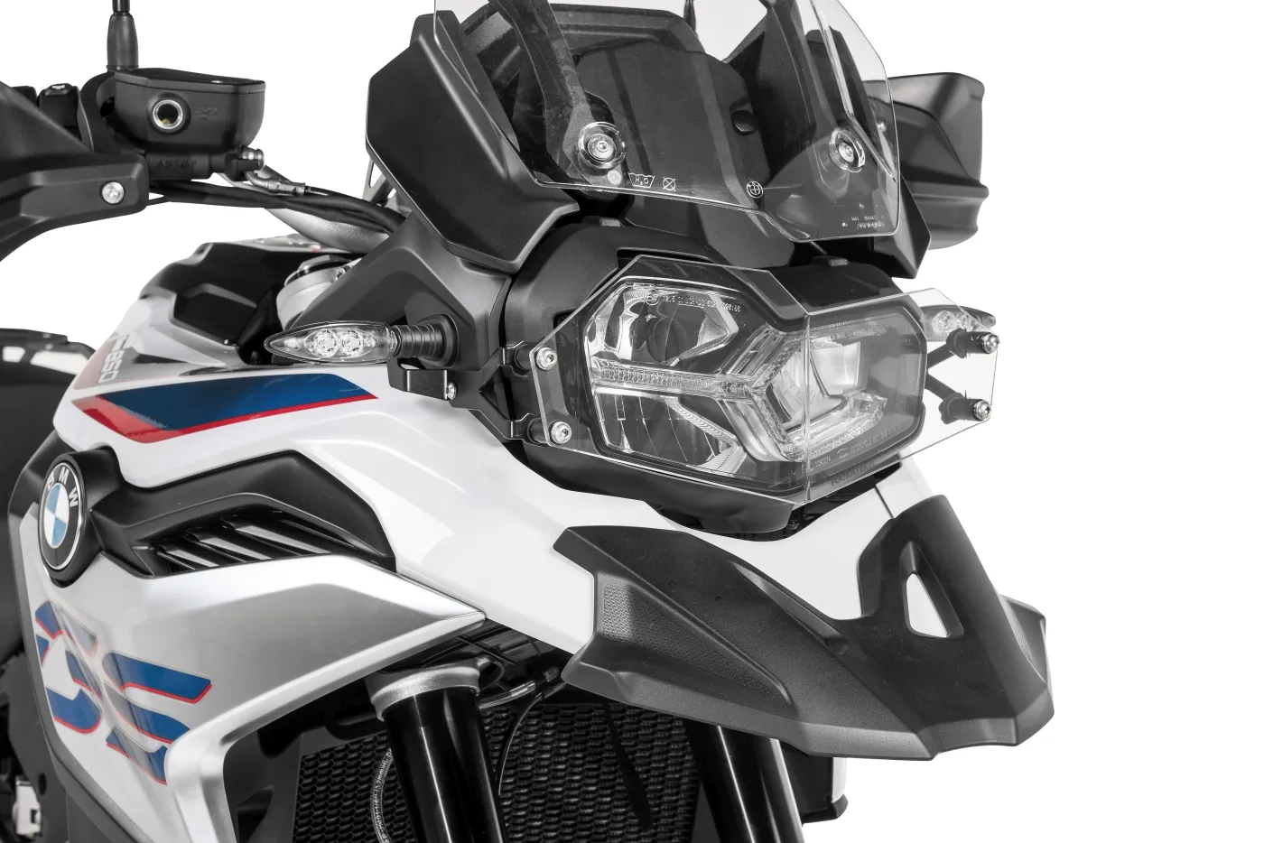 Quick Release Makrolon Headlight Guard - BMW F850GS, F750GS