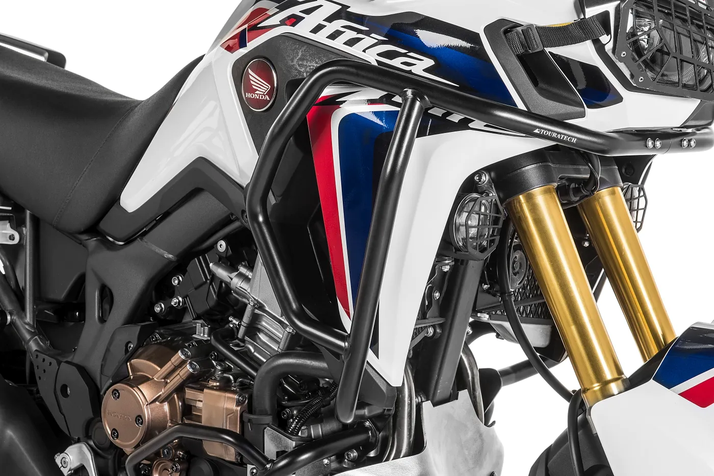 Stainless Steel Crash Bar Black, For Honda CRF1000L Africa Twin