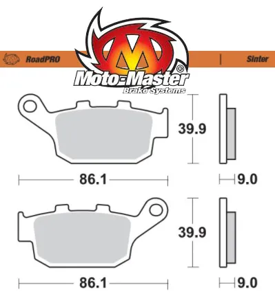 Moto-Master Roadpro Sintered Rear Brake Pads – CRF1000/CRF1100