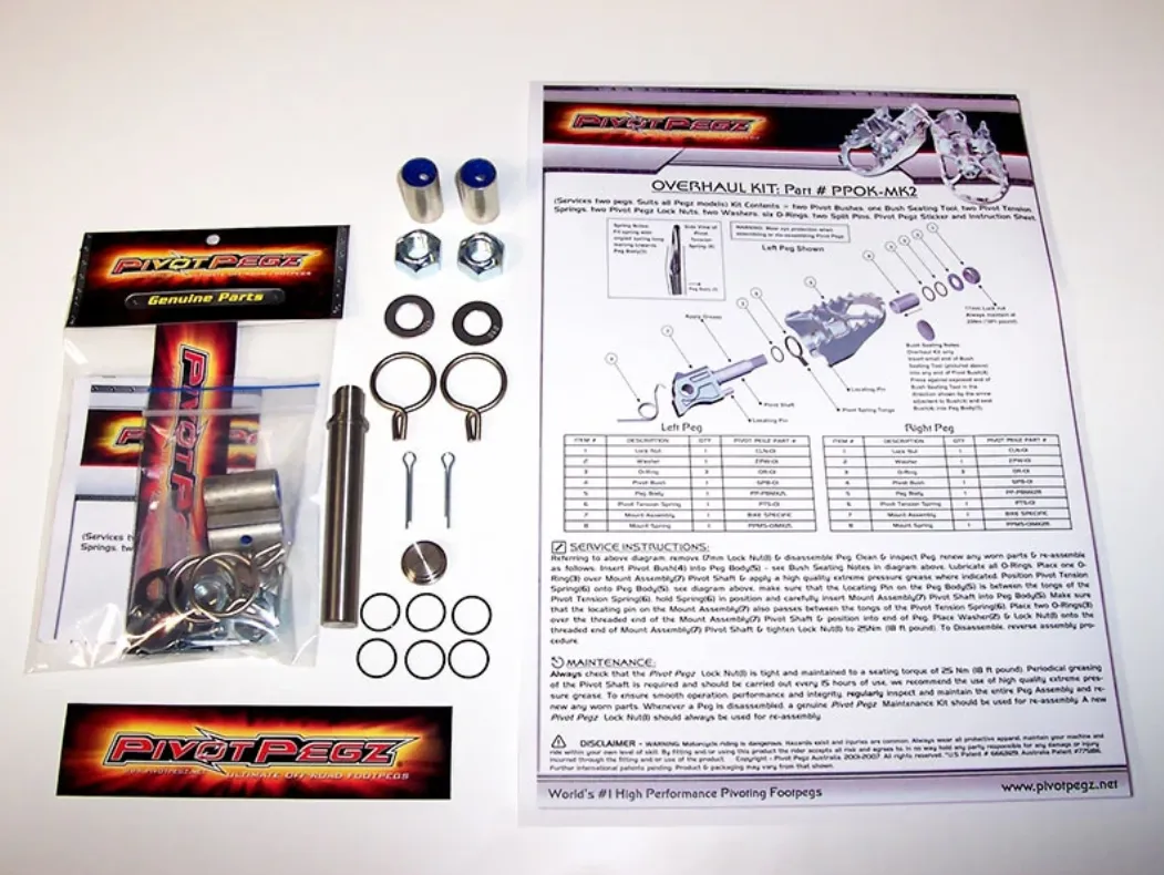 Pivot Pegz Overhaul Kit – (MK2, MK3 & MK4)